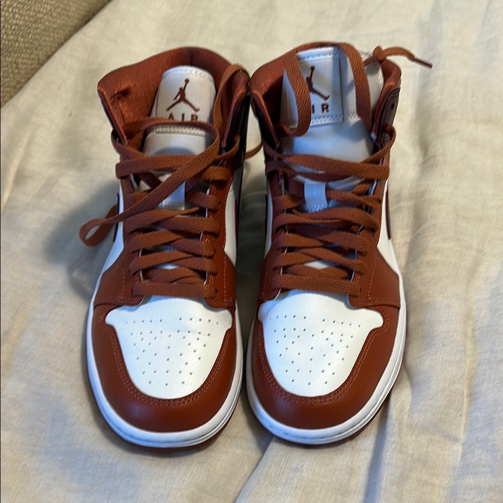 Jordan women Brown and White Sneakers